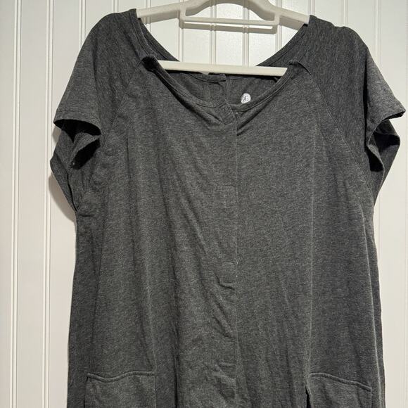 Kindred Bravely Gray Universal Labor Delivery Gown Size Small - Picture 3 of 6